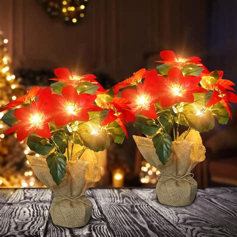 fake pointsetta storage bag|Amazon.ca: Artificial Poinsettia Plant.